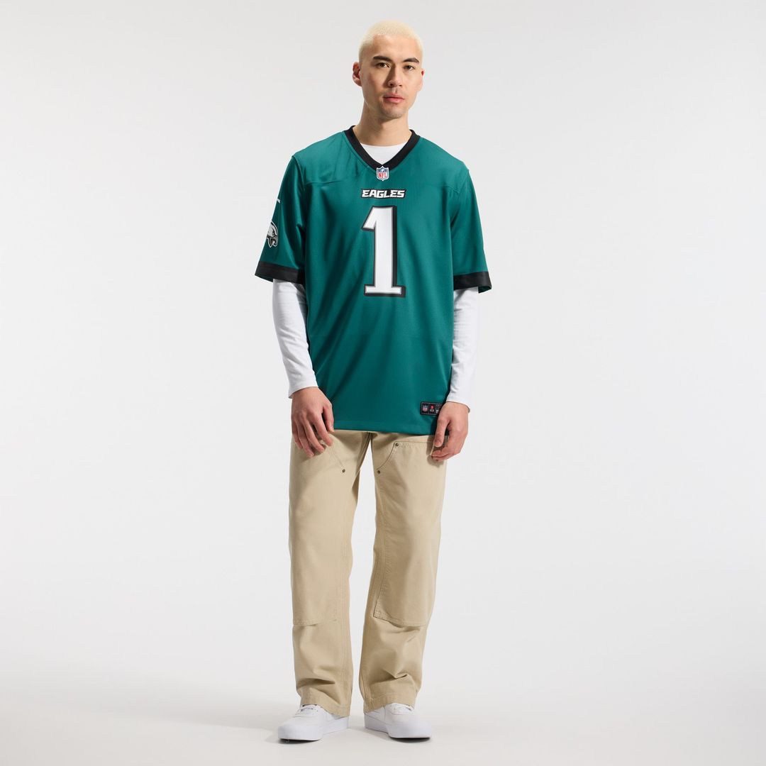 Philadelphia Eagles Jalen Hurts Nike Midnight Green Team Game Jersey product image 17, provided for visual reference and