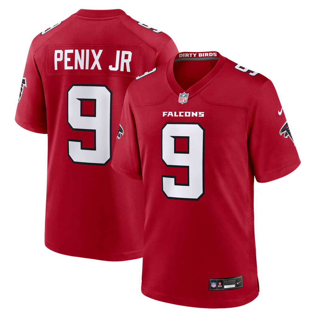 Atlanta Falcons Michael Penix Jr. Nike Black Alternate Game Jersey product image 13, provided for visual reference and