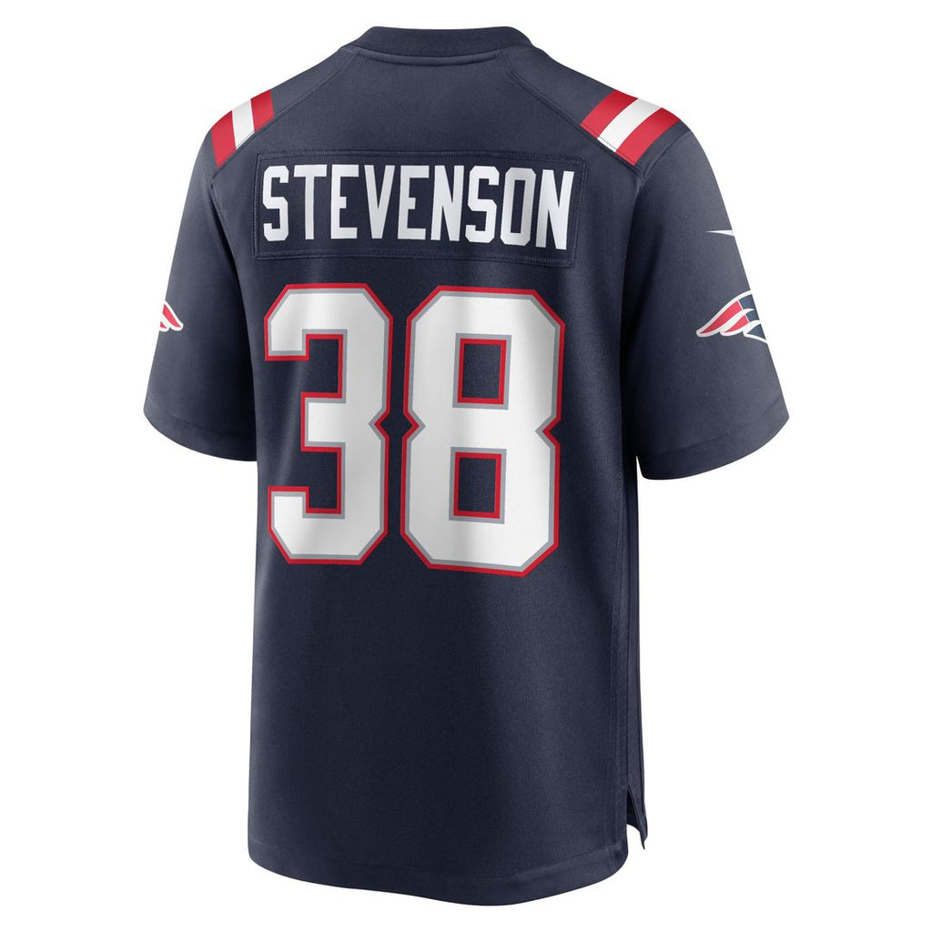 New England Patriots Rhamondre Stevenson Nike Navy Game Jersey product image 3, provided for visual reference and product