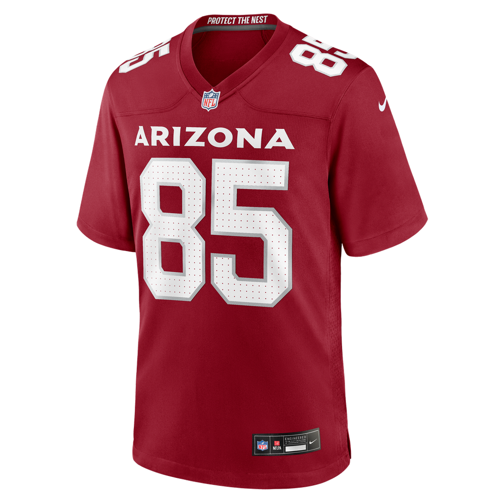 Arizona Cardinals Trey McBride Nike Cardinal Game Jersey product image 6, provided for visual reference and product detail