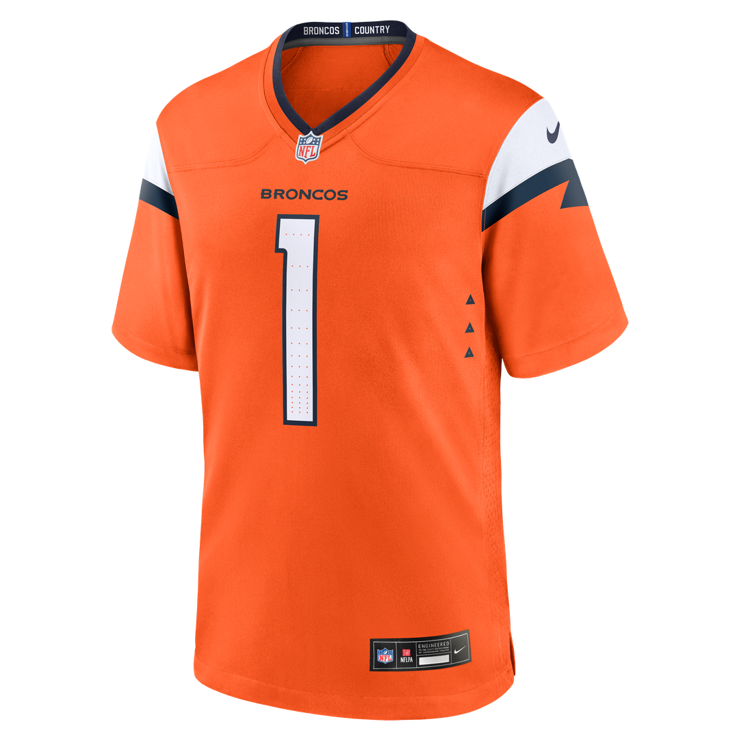 Denver Broncos Evan Engram Nike Orange Team Game Jersey product image 2, provided for visual reference and product detail