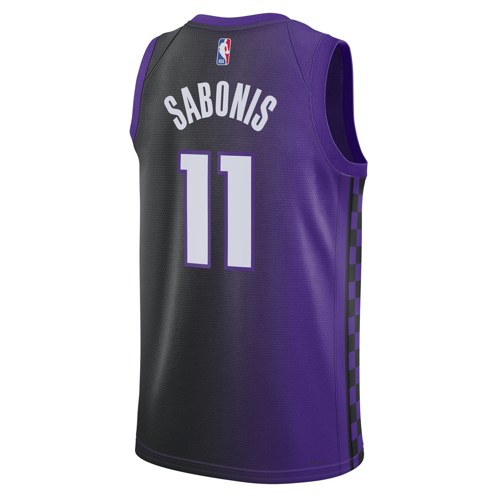 Sacramento Kings Jordan Brand Statement Edition Swingman Jersey - Purple - Domantas Sabonis - Unisex product image 4,