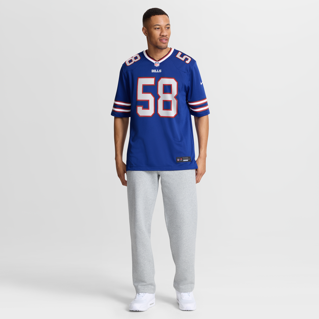 Buffalo Bills Matt Milano Nike Red Alternate Game Jersey product image 19, provided for visual reference and product detail