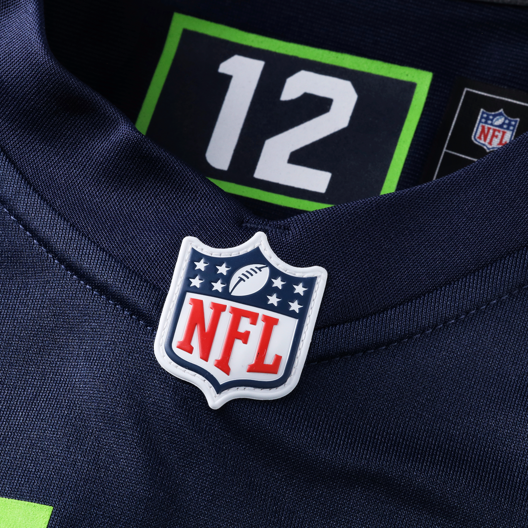 Seattle Seahawks Uchenna Nwosu Nike College Navy Team Game Jersey product image 4, provided for visual reference and product