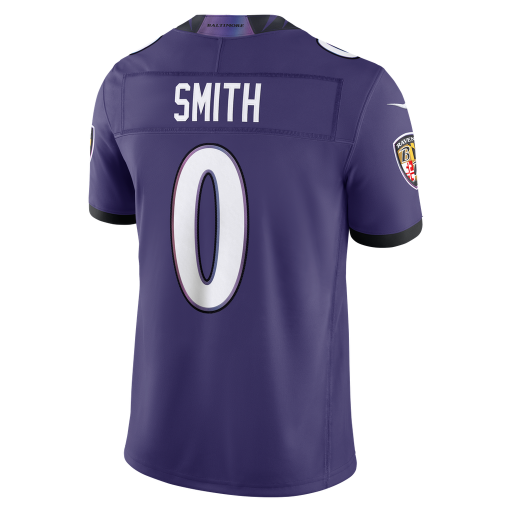 Baltimore Ravens Roquan Smith Nike Purple Team Vapor F.U.S.E. Stitched Limited Jersey product image 3, provided for visual