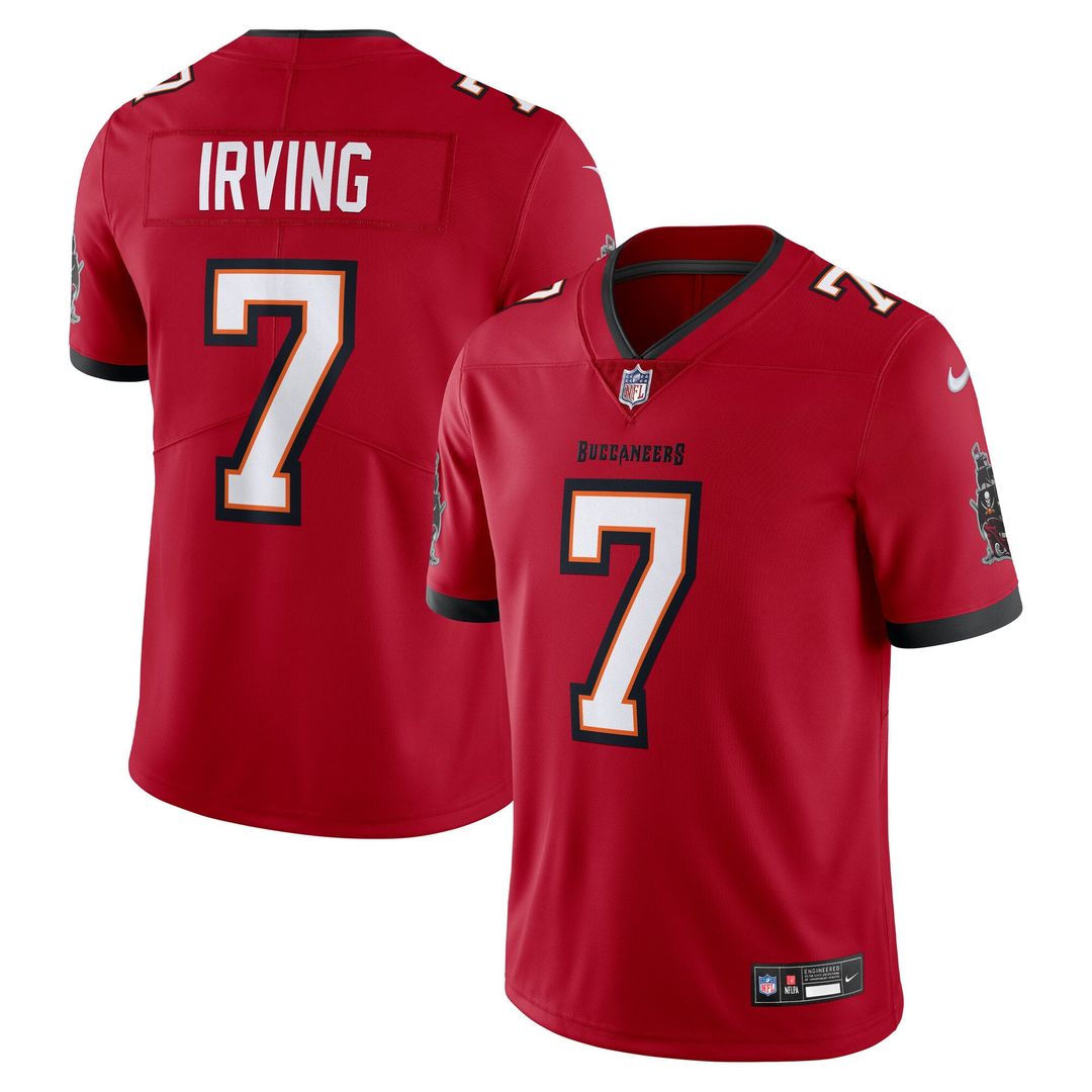 Tampa Bay Buccaneers Bucky Irving Nike Red Vapor Untouchable Stitched Limited Jersey product image 1, provided for visual