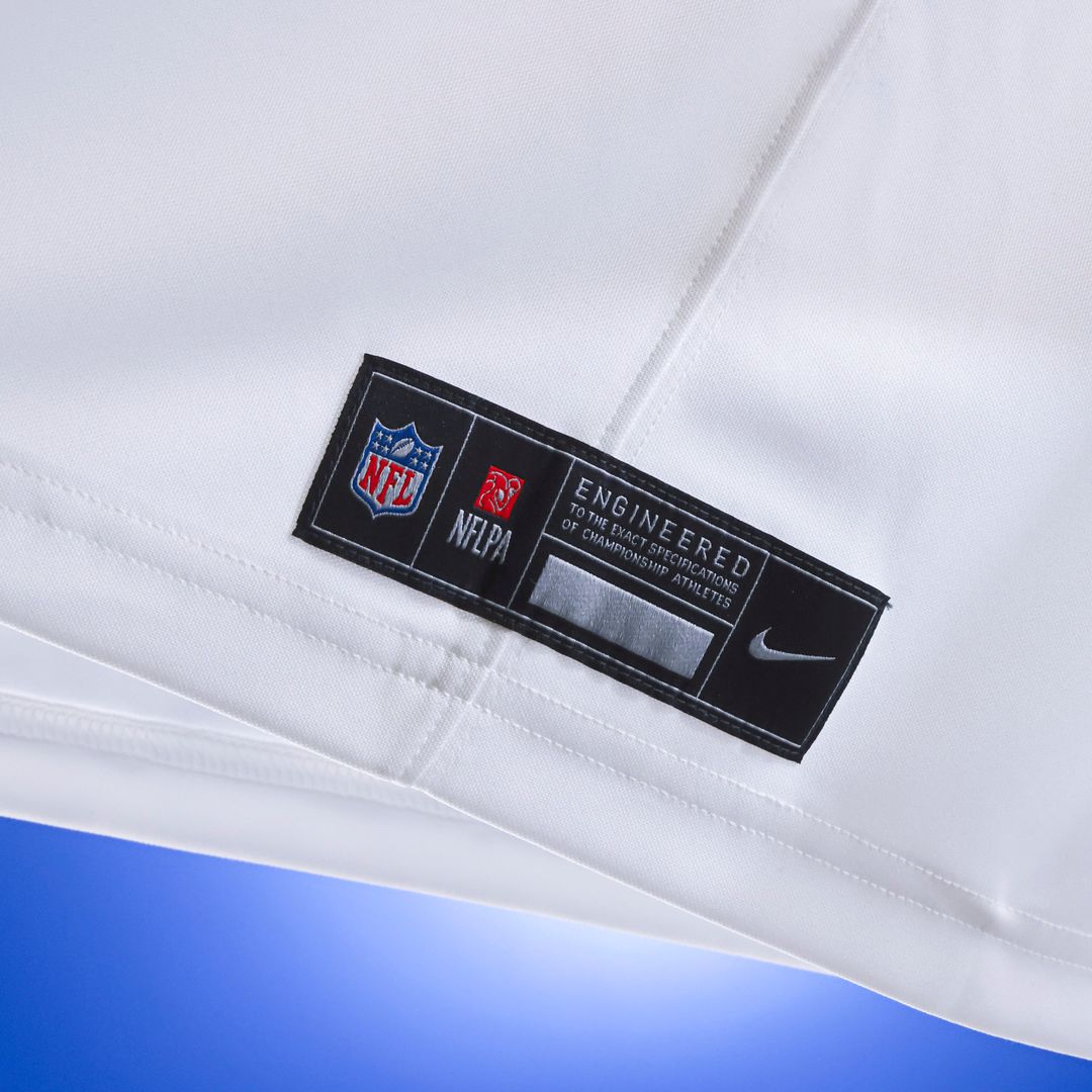 Los Angeles Rams Puka Nacua Nike White Vapor F.U.S.E. Stitched Limited Jersey product image 9, provided for visual reference