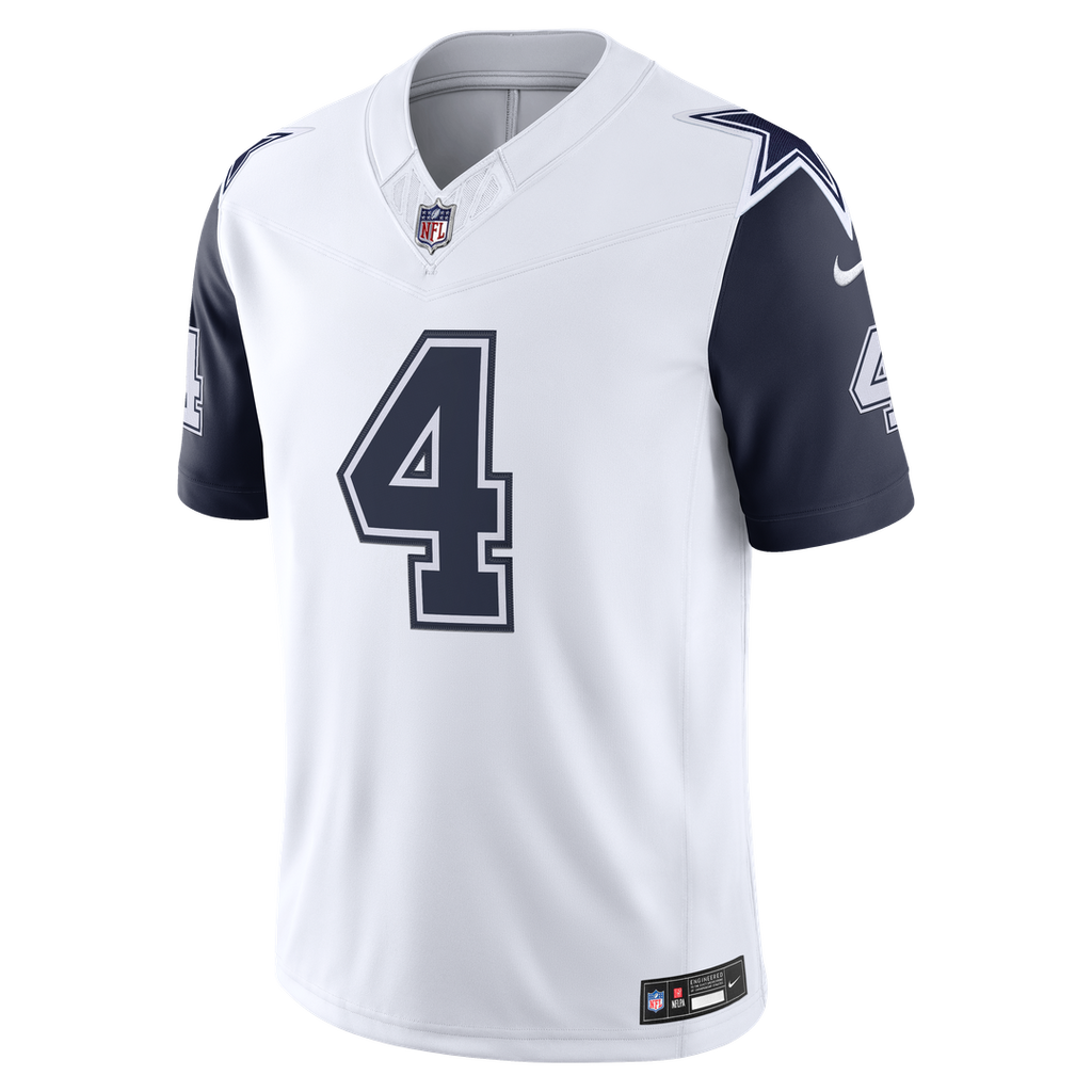 Dallas Cowboys Dak Prescott Nike White Alternate Vapor F.U.S.E. Stitched Limited Jersey product image 5, provided for visual