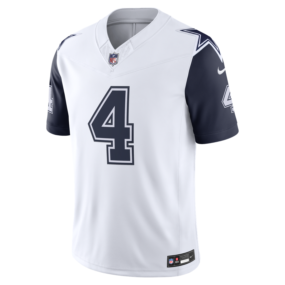 Dallas Cowboys Dak Prescott Nike White Alternate Vapor F.U.S.E. Stitched Limited Jersey product image 5, provided for visual