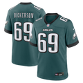 Philadelphia Eagles Landon Dickerson Nike Midnight Green Team Game Jersey product image 1, provided for visual reference and