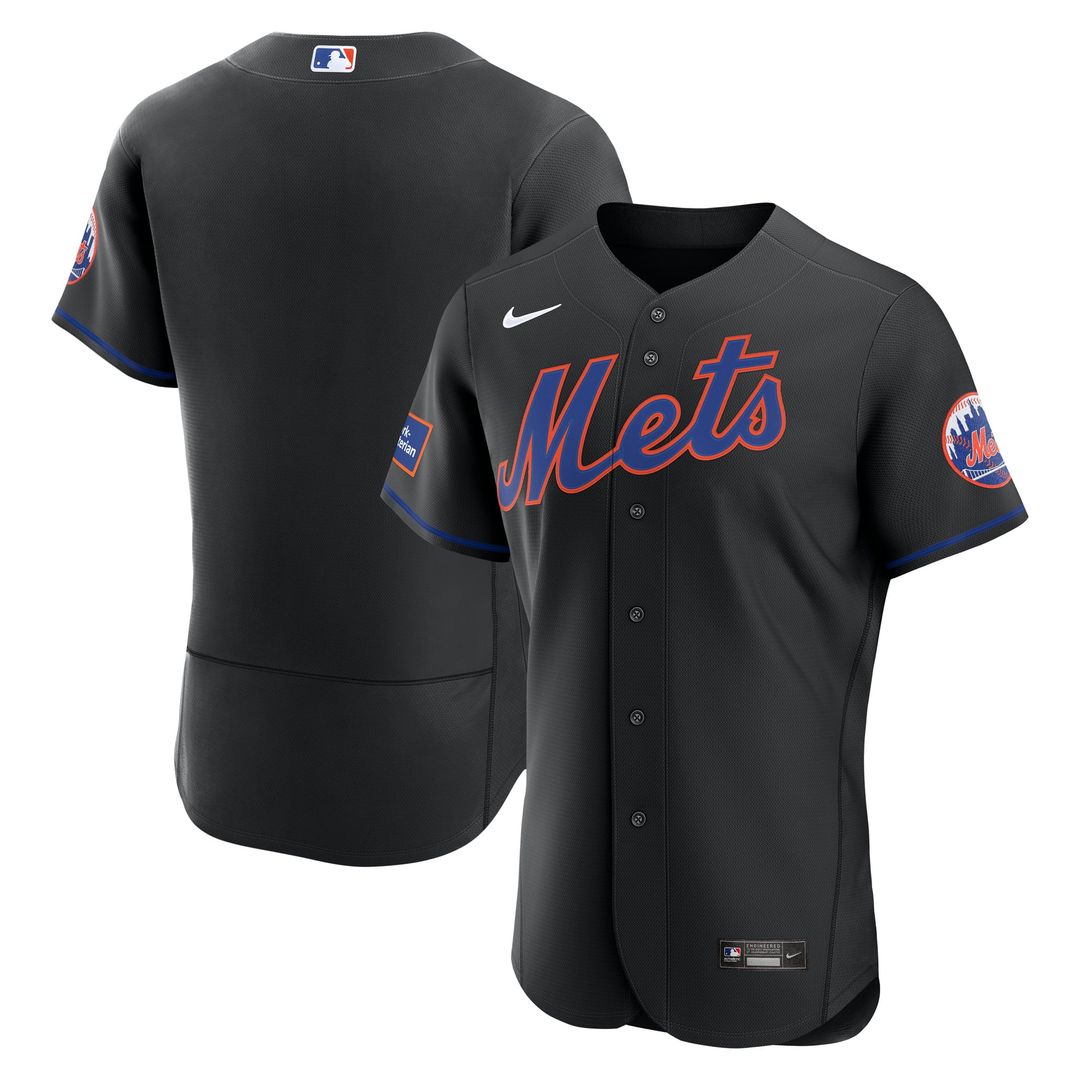 New York Mets Nike White Home Sponsor Patch Authentic Jersey product image 7, provided for visual reference and product