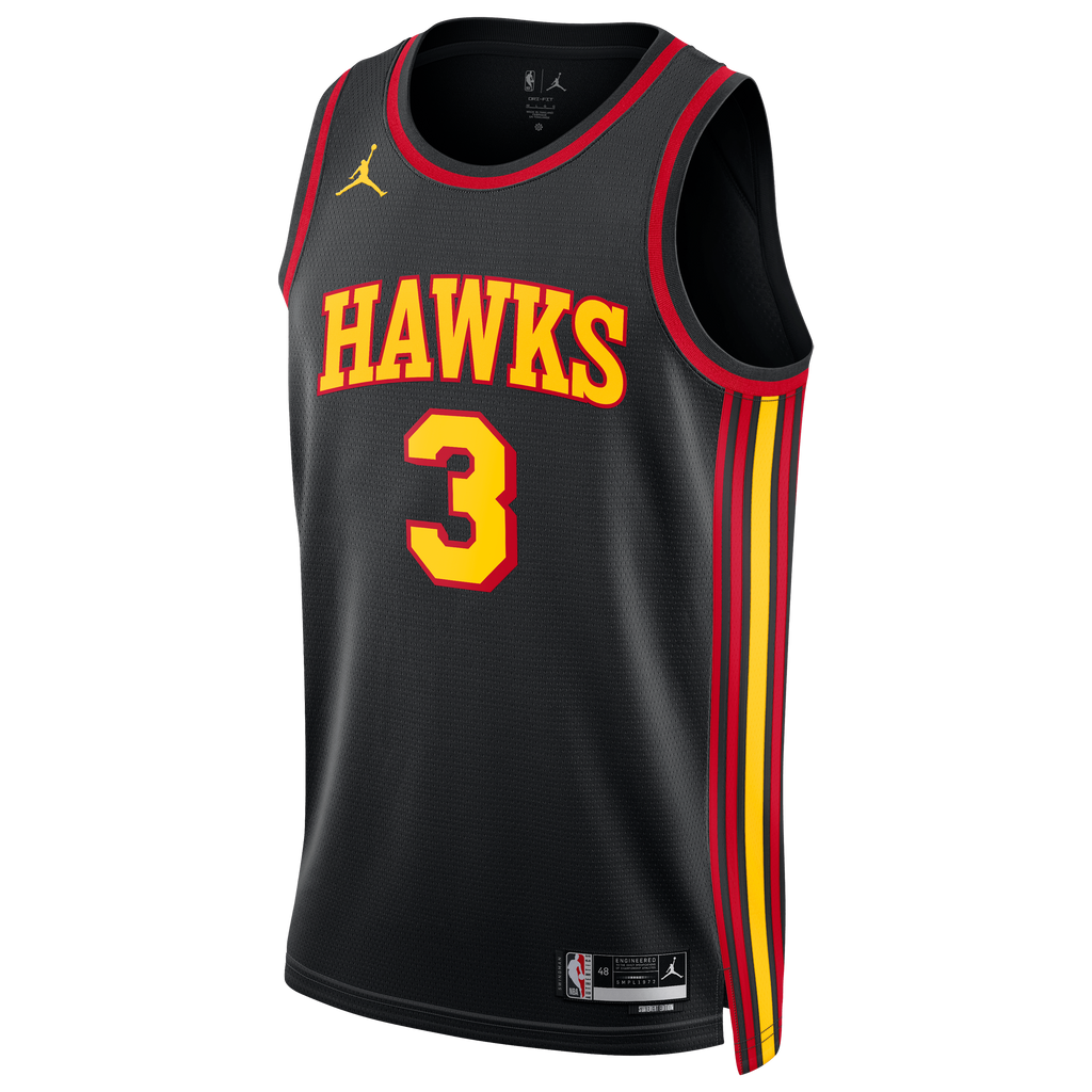 Atlanta Hawks Jordan Brand Statement Edition Swingman Jersey - Black - CJ McCollum - Unisex product image 3, provided for