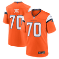 Denver Broncos Marques Cox Nike Orange Team Game Jersey product image 1, provided for visual reference and product detail