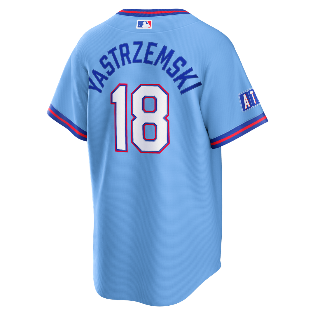 Atlanta Braves Mike Yastrzemski Nike Powder Blue 2026 City Connect Stadium Jersey product image 3, provided for visual