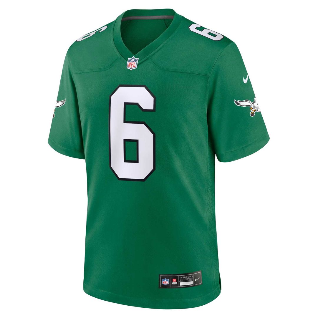 Philadelphia Eagles DeVonta Smith Nike Kelly Green Alternate Game Player Jersey product image 6, provided for visual