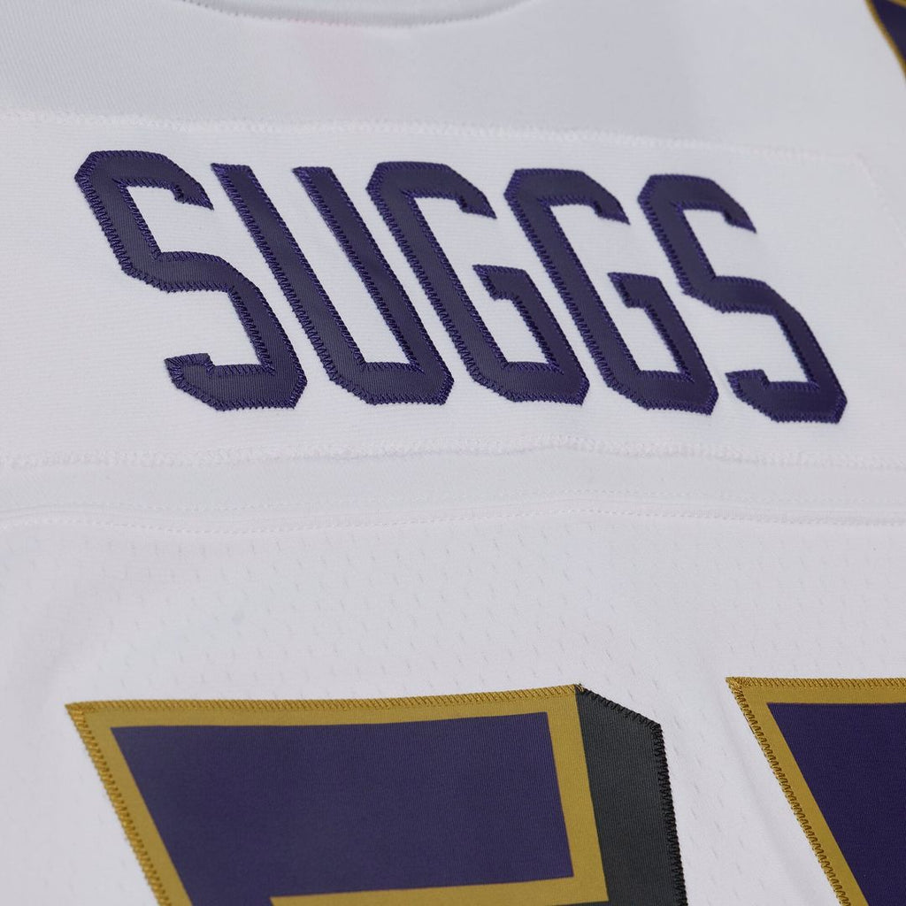 Baltimore Ravens Terrell Suggs Mitchell & Ness White 2003 Legacy Replica Player Jersey product image 13, provided for visual