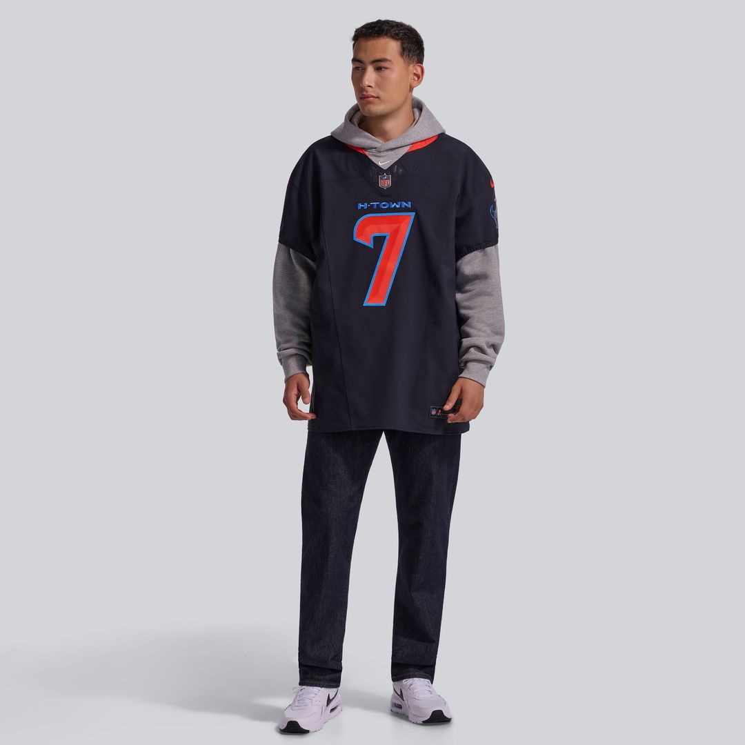 Houston Texans C.J. Stroud Nike Navy Alternate 2 Vapor F.U.S.E. Elite Jersey product image 4, provided for visual reference