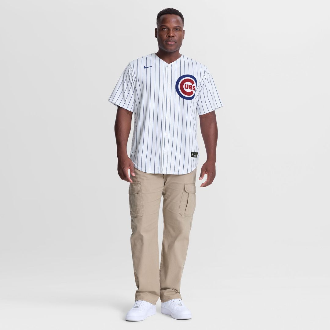 Chicago Cubs Clay Holmes Nike White Home Replica Jersey product image 2, provided for visual reference and product detail