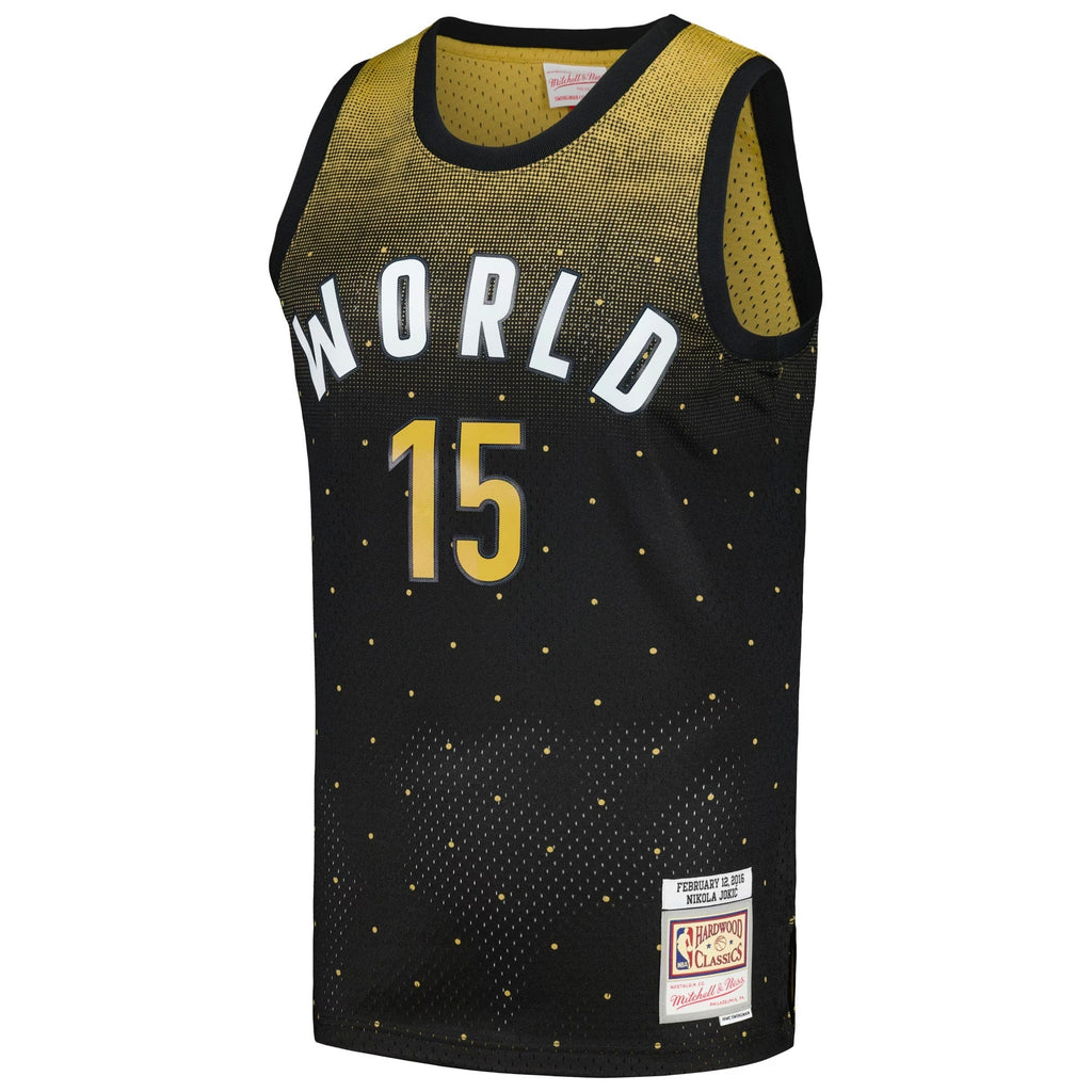 Mitchell & Ness Nikola Jokic Black 2016 NBA Rising Stars Challenge Hardwood Classics Swingman Jersey product image 3,