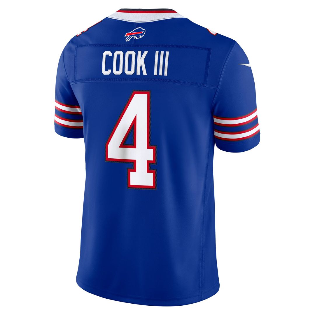 Buffalo Bills James Cook III Nike Royal Team Vapor F.U.S.E. Stitched Limited Jersey product image 6, provided for visual