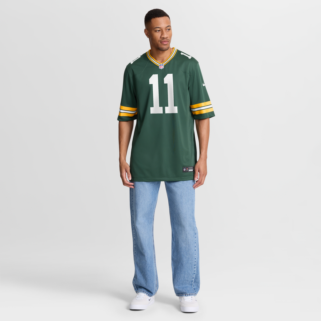 Green Bay Packers Jayden Reed Nike Green Game Jersey product image 7, provided for visual reference and product detail review