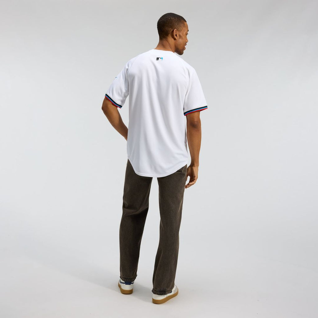 Miami Marlins Nike White Home Limited Jersey product image 4, provided for visual reference and product detail review