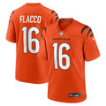 Cincinnati Bengals Joe Flacco Nike Orange Alternate Game Jersey product image 1, provided for visual reference and product
