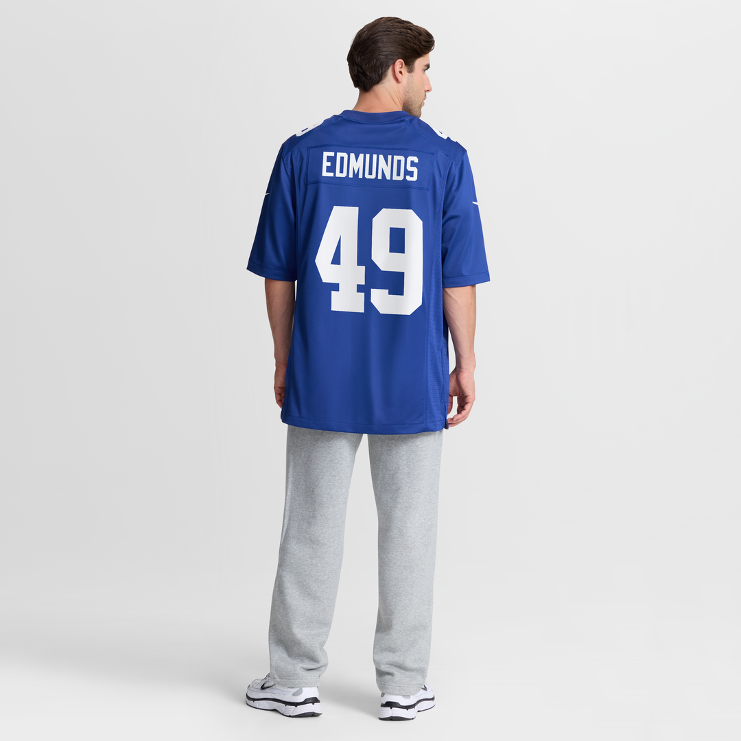 New York Giants Tremaine Edmunds Nike Royal Team Game Jersey product image 5, provided for visual reference and product