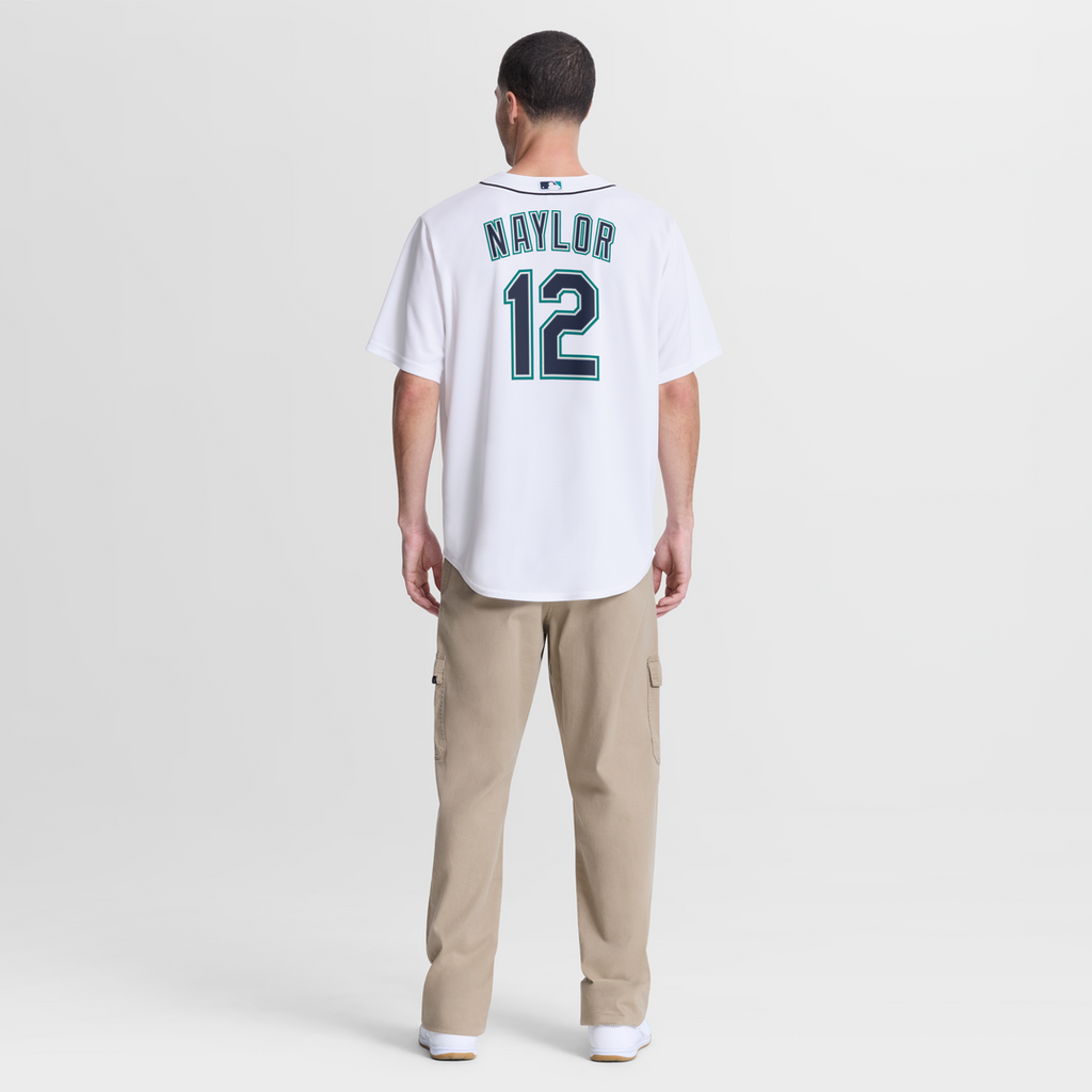 Seattle Mariners Josh Naylor Nike White Home Replica Jersey product image 5, provided for visual reference and product