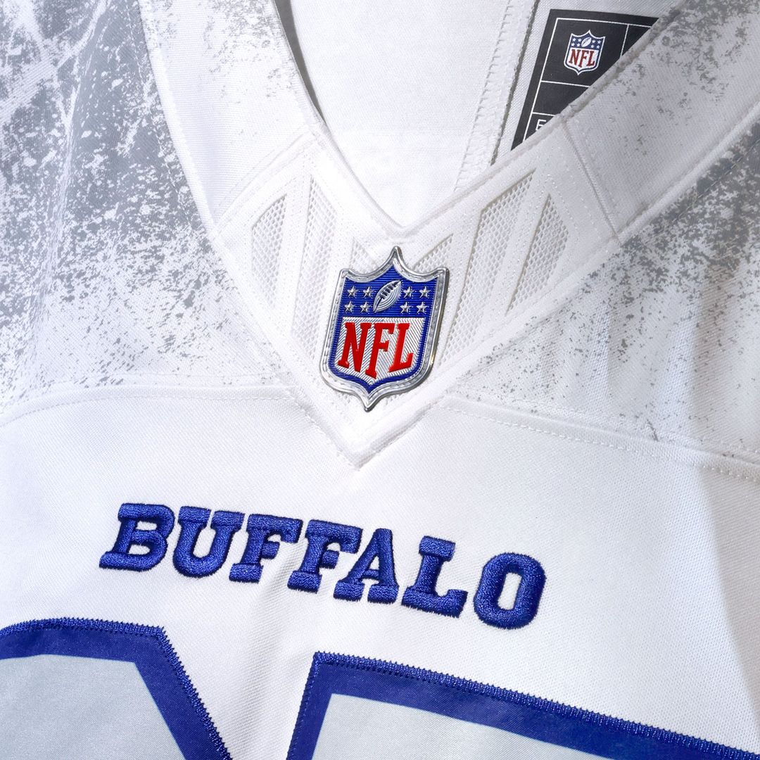Buffalo Bills Dalton Kincaid Nike White Rivalries Collection Stitched Limited Jersey product image 5, provided for visual