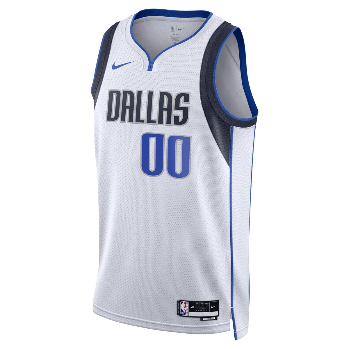 Dallas Mavericks Nike Association Swingman Jersey - Custom - Unisex product image 2, provided for visual reference and