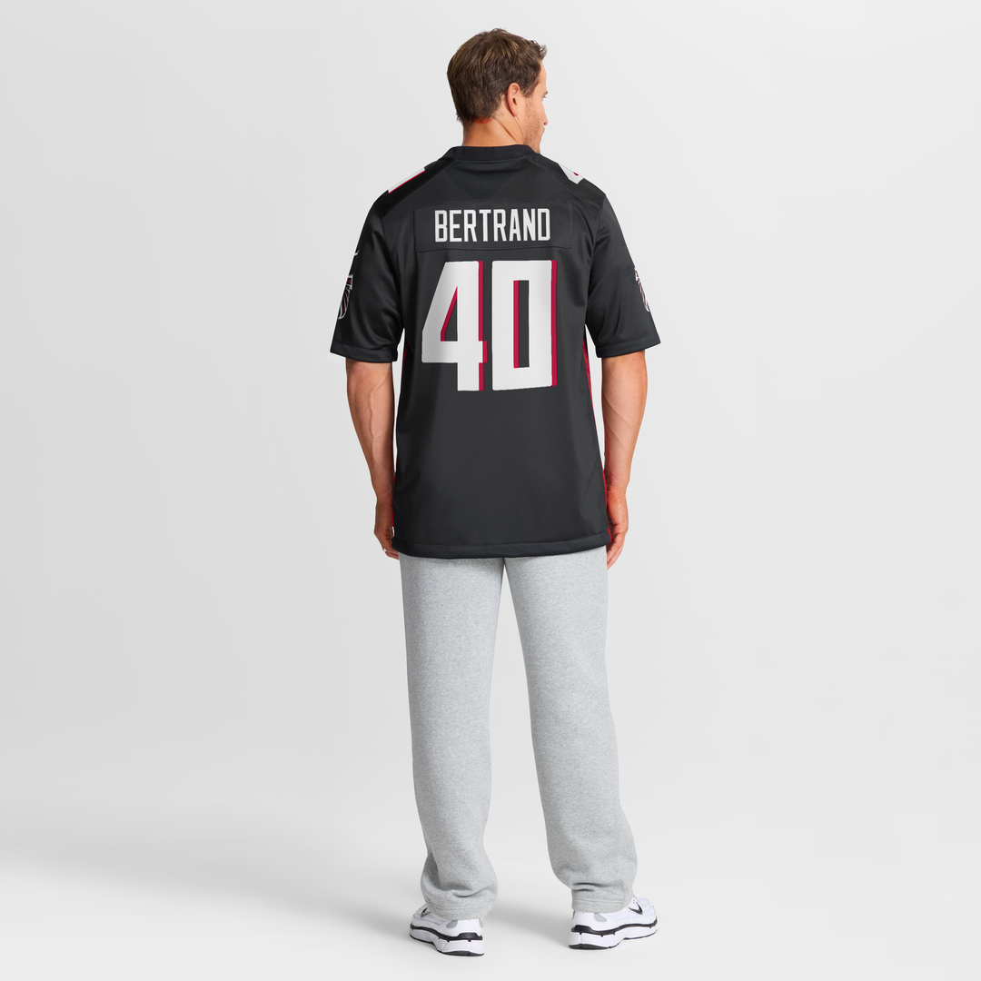 Atlanta Falcons JD Bertrand Nike Black Team Game Jersey product image 8, provided for visual reference and product detail