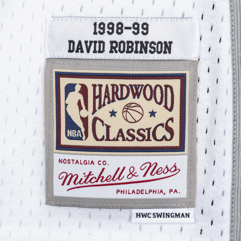 San Antonio Spurs Mitchell & Ness David Robinson 1998 Swingman Authentic Jersey - White product image 5, provided for visual