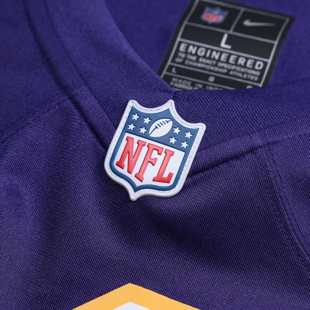 Minnesota Vikings Justin Jefferson Nike Purple Classic Player Game Jersey product image 10, provided for visual reference