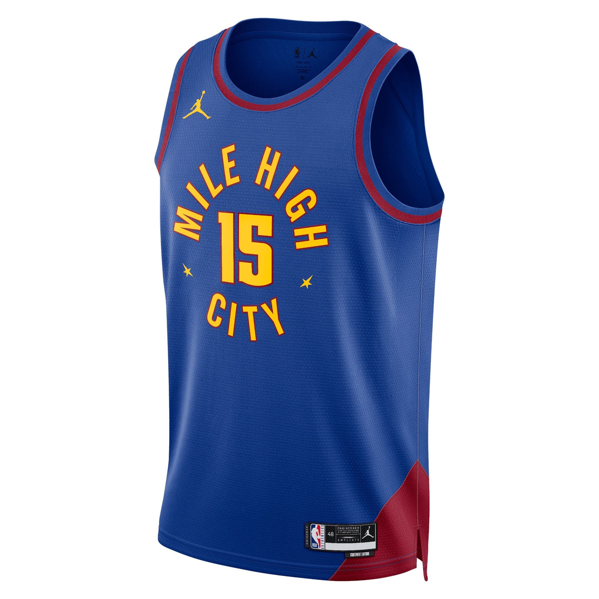 Denver Nuggets Jordan Statement Edition Swingman Jersey - Blue - Nikola Jokic - Unisex product image 2, provided for visual