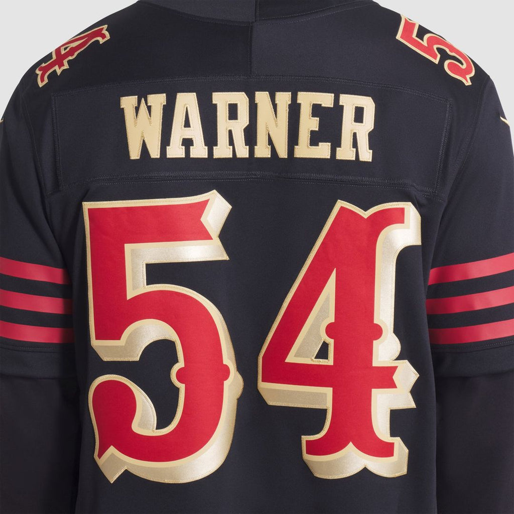 San Francisco 49ers Fred Warner Nike Black Rivalries Collection Stitched Limited Jersey product image 7, provided for visual