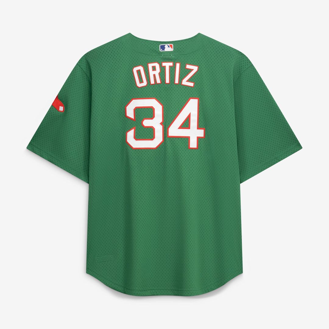 Boston Red Sox David Ortiz Mitchell & Ness Red Big & Tall Cooperstown Mesh Batting Practice Jersey product image 8, provided