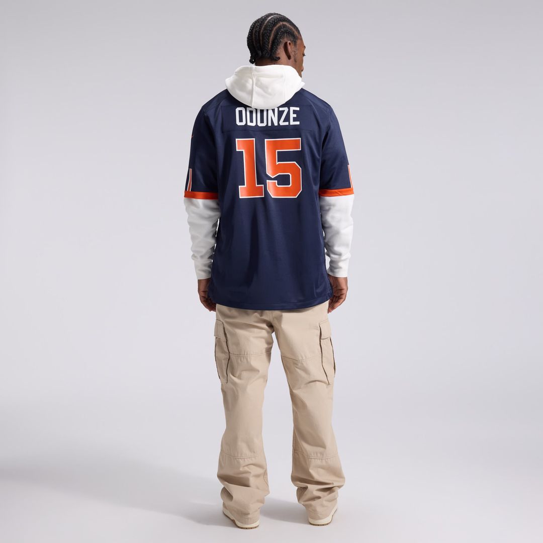 Chicago Bears Rome Odunze Nike Navy 2026 Rivalries Collection Game Jersey product image 5, provided for visual reference and