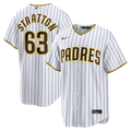 San Diego Padres Hunter Stratton Nike White Home Replica Jersey product image 1, provided for visual reference and product