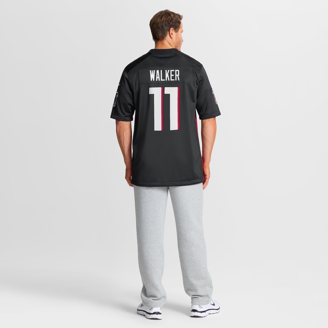 Atlanta Falcons Jalon Walker Nike Black Team Game Jersey product image 8, provided for visual reference and product detail
