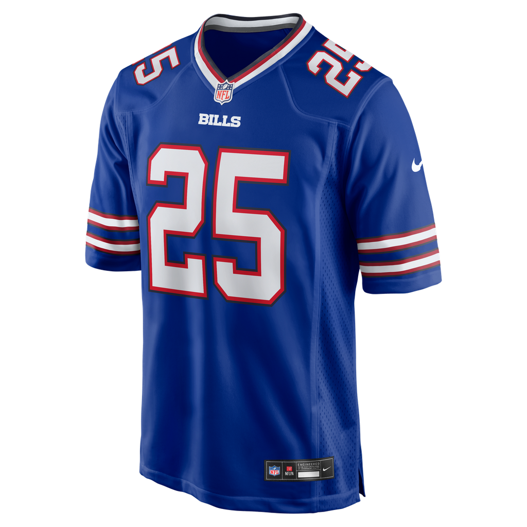 Buffalo Bills Ty Johnson Nike Royal Team Game Jersey product image 2, provided for visual reference and product detail review