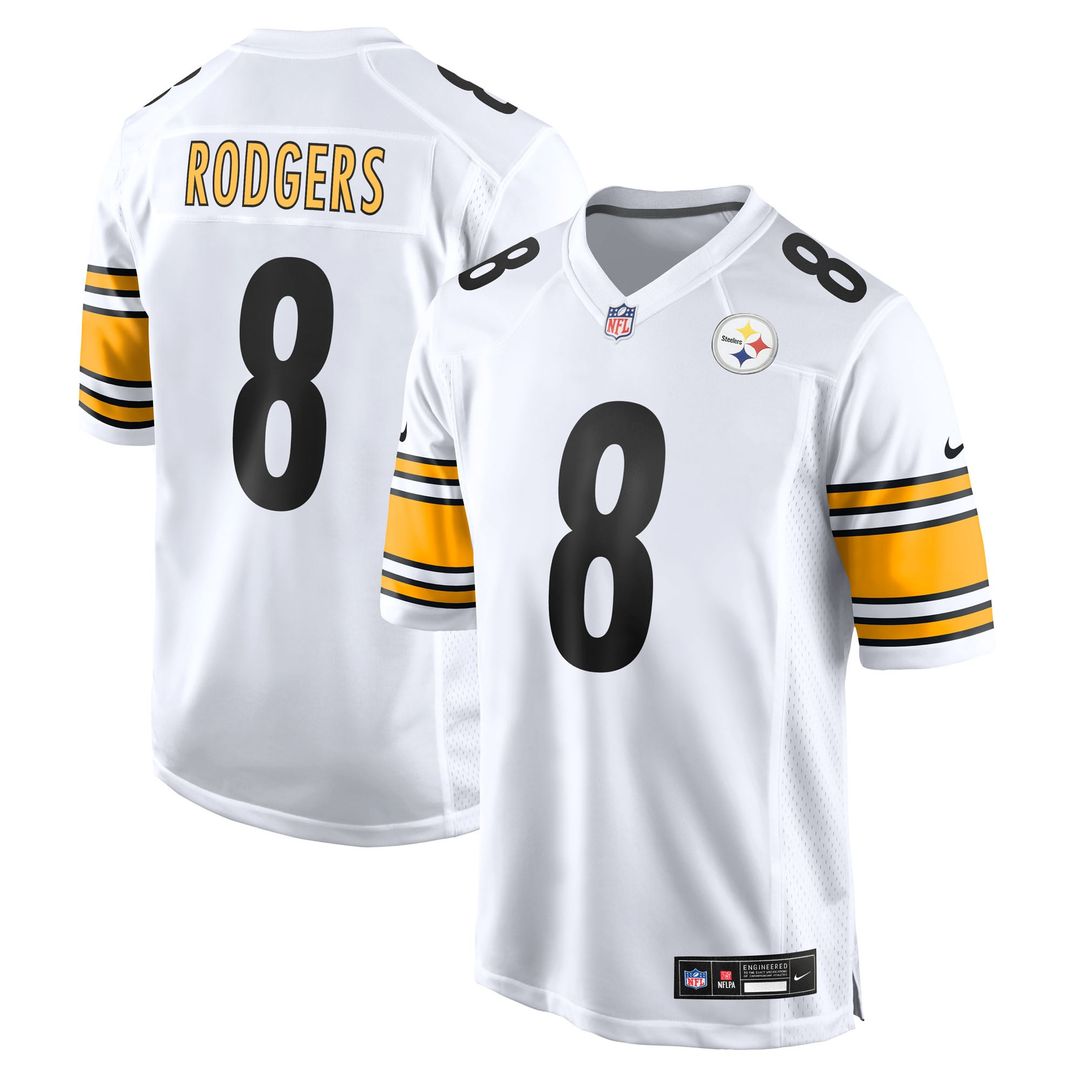 Pittsburgh Steelers Aaron Rodgers Nike Black Game Jersey product image 30, provided for visual reference and product detail