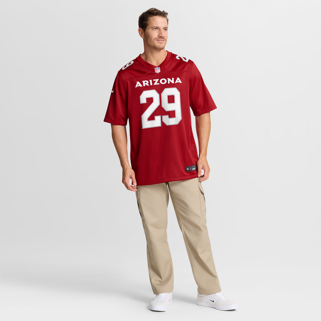 Arizona Cardinals Denzel Burke Nike Cardinal Team Game Jersey product image 7, provided for visual reference and product