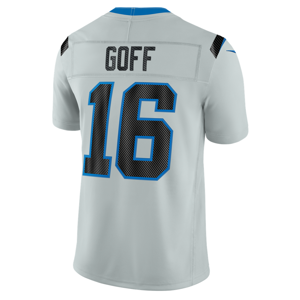Detroit Lions Jared Goff Nike Silver 2026 Rivalries Collection Stitched Limited Jersey product image 3, provided for visual