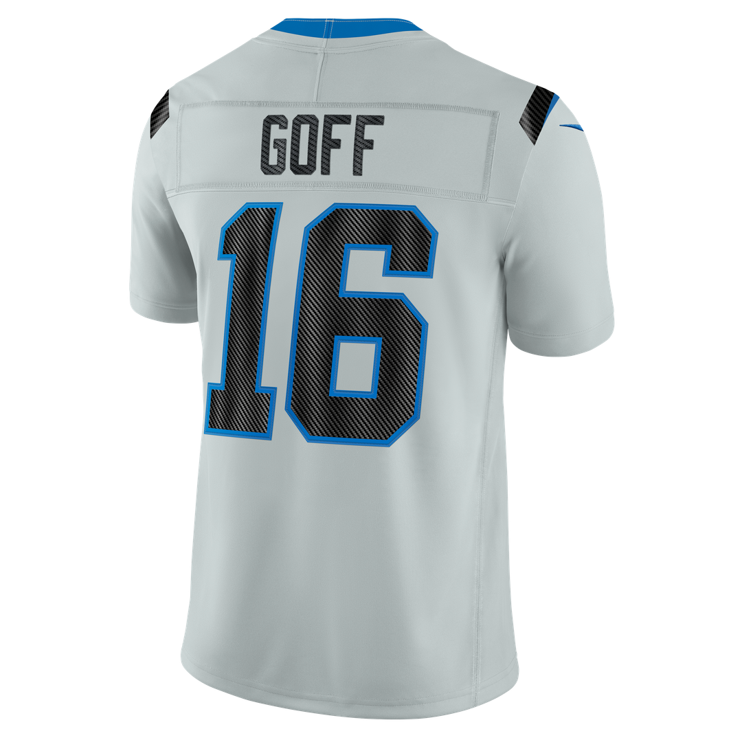 Detroit Lions Jared Goff Nike Silver 2026 Rivalries Collection Stitched Limited Jersey product image 3, provided for visual