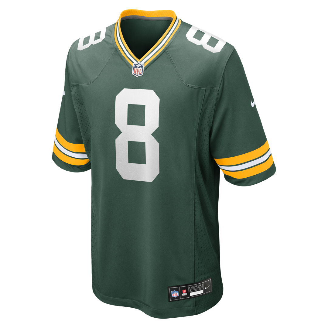 Green Bay Packers Josh Jacobs Nike Green Team Game Jersey product image 10, provided for visual reference and product detail