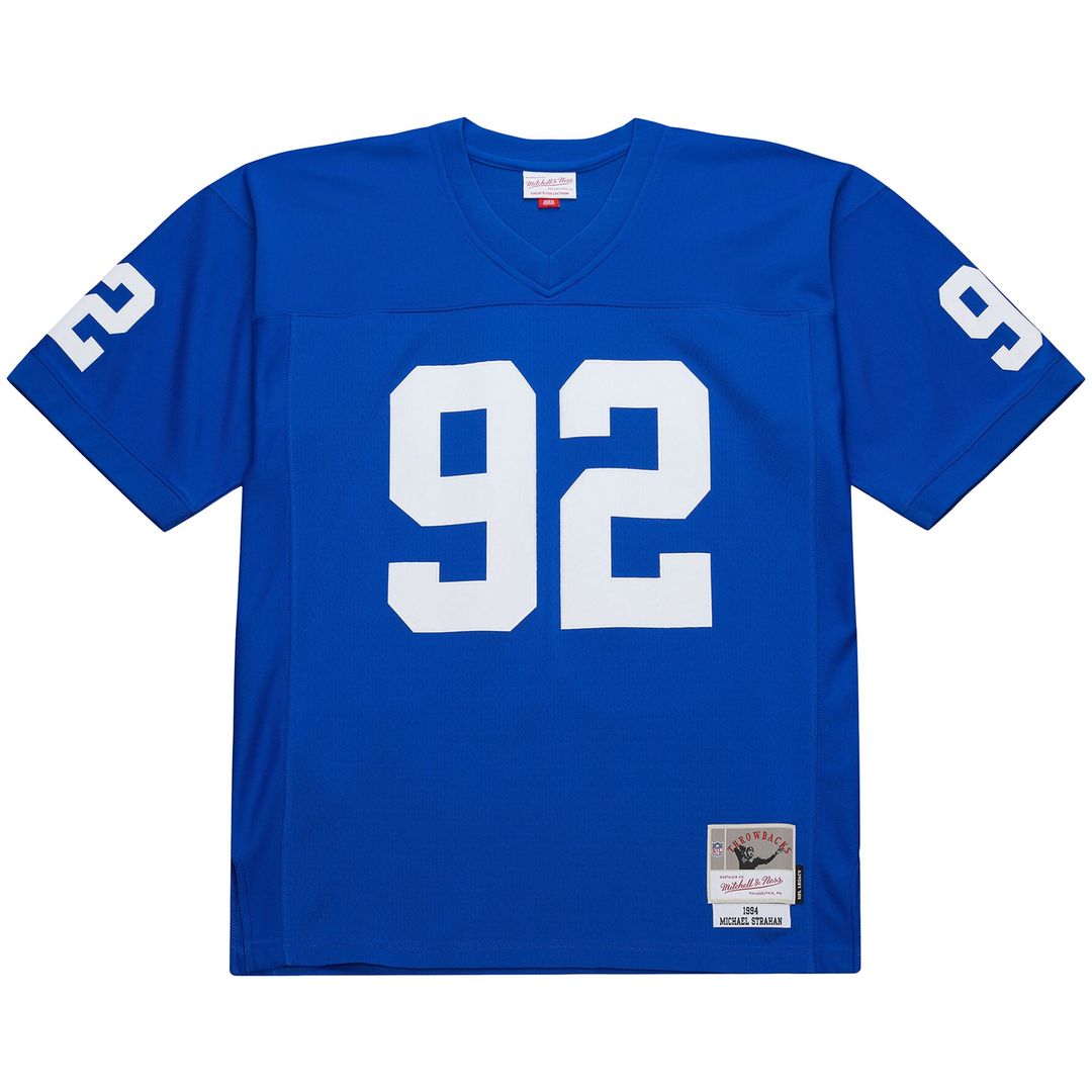 New York Giants Michael Strahan Mitchell & Ness Royal 1994 Legacy Replica Jersey product image 2, provided for visual