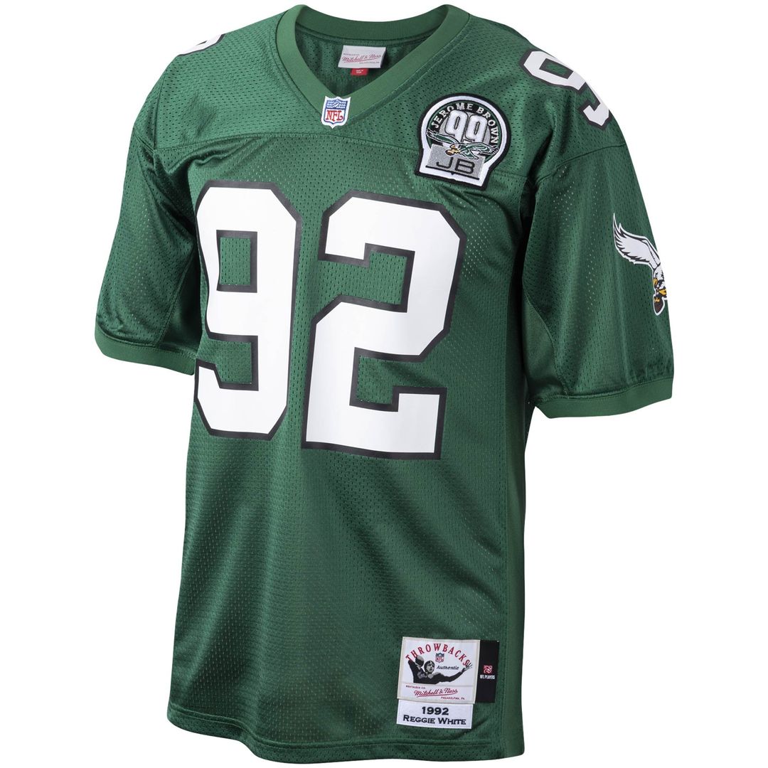 Philadelphia Eagles Reggie White Mitchell & Ness Green Authentic Throwback Retired Player Jersey product image 2, provided