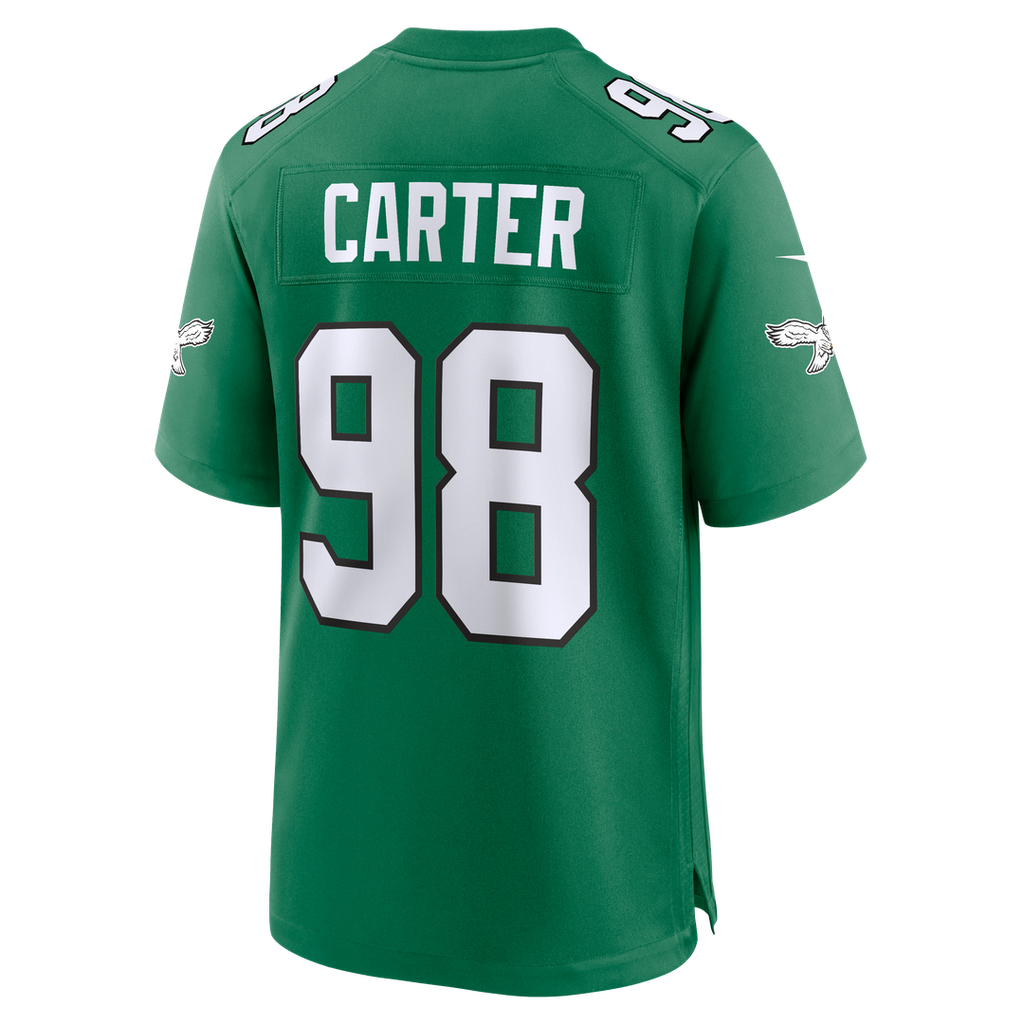 Philadelphia Eagles Jalen Carter Nike Midnight Green Team Game Jersey product image 13, provided for visual reference and