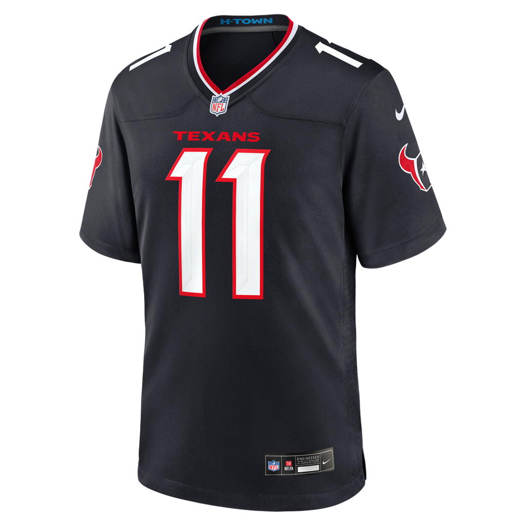 Houston Texans Tremon Smith Nike Navy Team Game Jersey product image 2, provided for visual reference and product detail